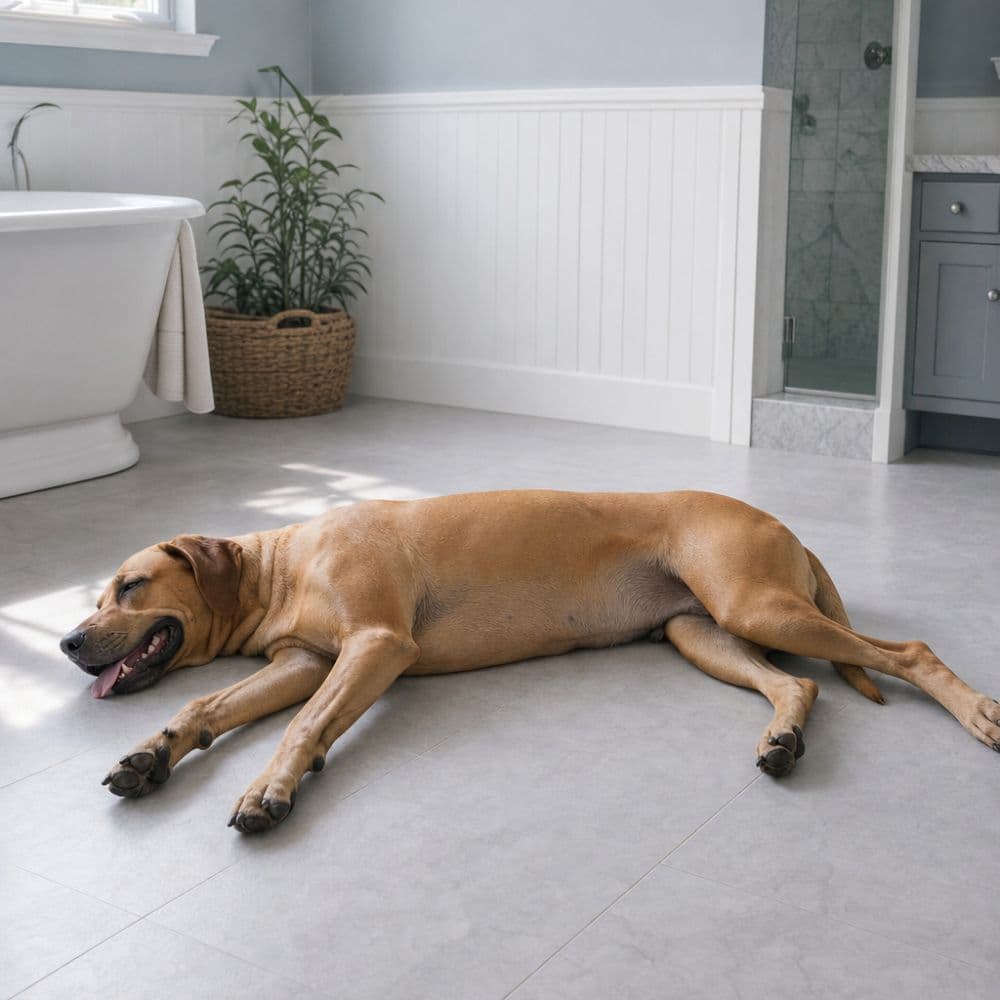 Dogs can't sweat their way cool.