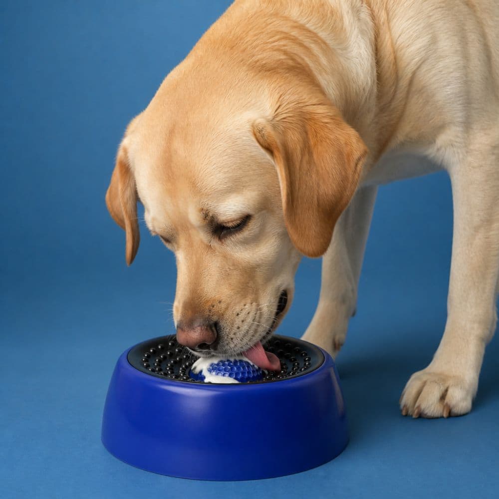LICK rolling-ball slow-feed bowl